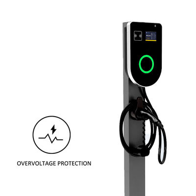 OEM পোর্টেবল 30 এম্পার ইভি চার্জার স্তর 2 মেরু মাউন্ট