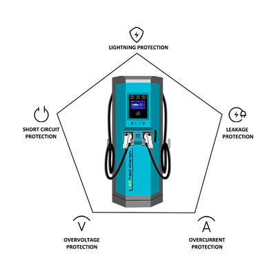 240KW আউটপুট পাওয়ার EV চার্জার EVSE EV চার্জার IP55/1k10 সুরক্ষা স্তর সহ